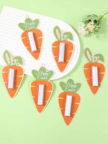6pcs Easter Carrot Style Money Card For Cash, Happy Easter Gifts Party Favors Card Bags, Easter Gifts Cash Packaging Bags, Easter Bunny Design Gift Card For Easter Party Gifts Decoration Supplies, Spring Holiday Carrot Crafts For Easter Backdrop Hanging Decor Ornaments, Table Decor, Happy Easter Day Surprise Gifts For Kids, Easter Party Supplies, Birthday Gifts Party Favors - Carrot - View 7