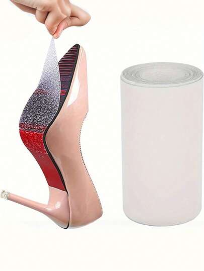1pc High Heel Transparent Anti-Slip Sole Pad, Noise-Reducing Trimmable Sole Protector Sticker, Wear-Resistant Self-Adhesive Anti-Slip Pad, Heel Grip Extension, Suitable For Adults And Kids, Men And Women, Secure Adhesion For Flats And Sneakers, Winter Transparent Shoe Bottom Care Accessory,Shoe Rack,Storage Saver,Outdoor,Garden,Travel Essential,Portable,Beach Essential,Graduation Season,Commencement,Graduation Ceremony,Graduation Gift,Graduation Present,Graduation Gift,Graduation Present,Congrats Grad,Congratulations Graduate,Valedictorian,Finish School,Graduation Party
