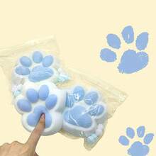 4-Inch Large Handmade Cat Paw Squeeze Toy, Cute Soft Stress Relief Toy - Multicolor - View 5