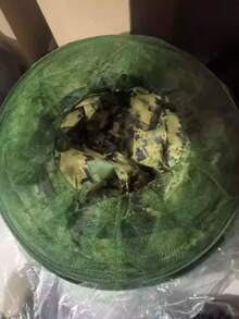 1pc Outdoor Camouflage Hooded Cape; Anti-Mosquito Face Mask Hat; Beekeeping Hat; Sun Hat; Camouflage Net - Multicolor - View 9