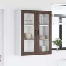 vidaXL Armadio da cucina Kalmar Chêne brun 80 x 31 x 100 cm - Castano - Visualizzare 4