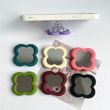 新款硅胶花朵镜面气囊手机支架，创意慵懒透明桌面手机支架，带指环 - 彩色 - 查看 7