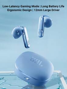 JBL T280TWS X3 真无线耳机，半入耳式设计，32 小时超长续航，ENC 通话降噪，触控操作，Hi-Fi 音质，配备 USB-C 无线充电盒，专为运动和游戏设计 - 黑色 - 查看 3