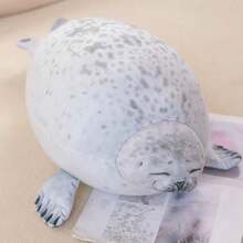 1pc Realistic Plush Seal Stuffed Animal Doll, Soft Cuddly Doll, Children's Comfort Companion Pillow, Therapeutic Stress Relief Doll, Aquarium Souvenir, Birthday/Christmas/Valentine's Day Gift - Multicolor - View 9