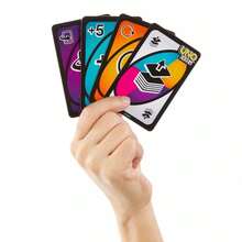 Mattel UNO Classic Permainan Kartu Pemain Tunggal, Permainan Kartu Pesta Multipemain, Hadiah Liburan yang Sempurna - GDR44 - View 5