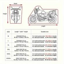 All-Season Waterproof Motorcycle Cover - UV Protection, Rain/Snow/Dust Resistant, Lock Hole, Universal Fit - Multicolor - View 5