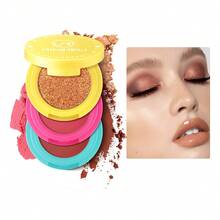 TendenciaMinimeli Paleta 3 En 1 Sombra Rubor E Iluminador Gitter 4.5gCalidad premium - 02 - Ver 13