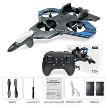 TOKQI Wireless Remote Control Drone, Fighter Toy Quadcopter With Durable Lights And Hovering Function, Equipped With Protective Frame, Adjustable Speed, Optical Flow Hovering, Headless Mode, One-Key 360° Flip, Easy For Beginners, Perfect Gift For Holidays - Multicolor - View 14