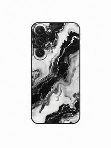 Marble Pattern Painted Anti-Drop Soft Phone Case Compatible With IPhone 17/17 Pro Max, 16/15 XR/7/8, 16 Pro Max, 13/14/14 Pro Max, Galaxy, Redmi 10/9/Note 9/12C/Note 11 Pro, Etc. - Multicolor - View 5