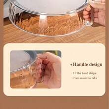 1pc Multi-Purpose Microwave Splatter Cover - Heat Resistant Up To 200°C, Reusable, For Heating Vegetables, Fruits And Dishes - Stackable Plastic Lid, Suitable For Camping, Outdoor Grilling And Home Use. And Dishwasher . - Multicolor - View 7