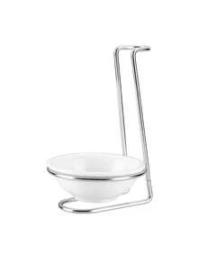 1/2 Piece Stainless Steel Spoon Holder Set With Stand And Storage Bowl, Hot Pot Spoon Rack, Soup Bowl Holder, Spoon Rack, Storage Rack, Stainless Steel Kitchen Organizer Set - Vertical Spoon And Bowl Holder With Strainer, Home And Restaurant Kitchen Utensil Rack (Spoons Not Included) - Multicolor - View 9