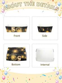 10pcs/20pcs/50pcs 50th Birthday Paper Snack Boat Trays Black And Golden Cheers To 50 Years Old Birthday Party Disposable Nacho Boats Snack Serving Trays For Men Women Birthday Anniversary Wedding Event Festival Party Decorations - 50th Birthday - View 6