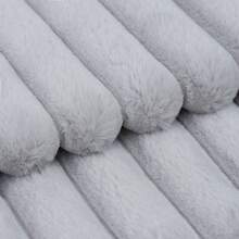 Set Of 2 Or 1pc Comfortable Thick Striped Plush Pillowcase, Soft Decorative Square Throw Pillow Covers, Suitable For Various Occasions Such As Bedroom Bedding, Home Decoration, Sofa Decoration, Camping, Outdoor, Etc - Silver - View 7