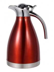 TendenciaCafetera Y Tetera De Acero Inoxidable De Doble Pared Con AisCalidad premium - Rojo - Ver 2