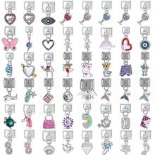 Italian Module Creative DIY Steel Base Jewelry Silver Pendant Handmade Craft Bracelet Accessories Bangle - 21 - View 4