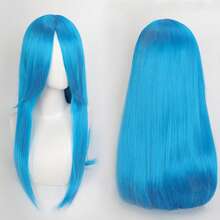Karida 60cm/24inch Extra Long Straight Synthetic Hair Wig With Bangs, Colorful, Suitable For Daily Use, Cosplay, Halloween, Christmas, St. Patrick's Day And Other Costume Parties - Multicolor - View 13