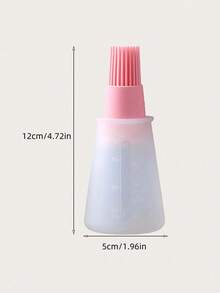 1pc Silicone Oil Brush With Oil Bottle, Heat-Resistant Bristles, Suitable For Air Fryer, Pancake, Baking And Grilling