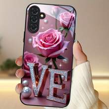 Tempered Glass Phone Case For Samsung Galaxy Models A04, A04S, A05, A05S, A06, A13, A14, A15, A16, A22, A23, A24, A25, A26, A32, A33, A34, A35, A36, A52, A52S, A53, A54, A55, A56, 5G S21, S22, S23, S24, S25, FE Plus Ultra, Featuring Lens Protection, Scratch Resistance, Portable Design, And A Creative Protective Cover, Perfect As A Holiday Gift - ZM8474. - Black - View 4