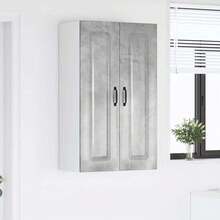vidaXL Armario de cocina Kalmar gris beton 60 x 31 x 100 cm - Gris - Ver 4