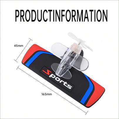 1 Pair Car Rearview Mirror Rain Visor, Wind Powered Airplane Atmosphere Light, Rearview Mirror Rain Shield