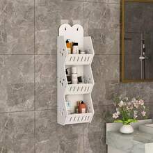 Multifunctional Bathroom Shelf And Corner Shelf - White - View 2