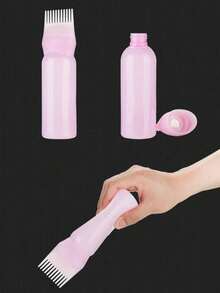 1pc Random Color Marked Hair Dye Bottle, Hair Salon Care Tools, Depilator, Face Epilator, Haircut Clipper, Barber Supplies, Hair Clips, Hair Accessories