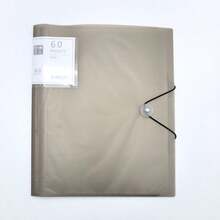60 Pockets A4 File Folder, Suitable For A4 Size Documents, Made Of PP Material, High Transparency And Waterproof, Convenient For Storage And Organization - Black - View 8