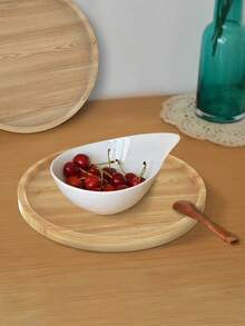 1 pieza Molde de silicona y resina redondo - 3 tamaños (grande/mediano/pequeño) Molde de cemento y concreto, adecuado para hacer bandejas de joyería, bases de macetas, manualidades DIY y decoración del hogar, herramienta de regalo hecho a mano para el Día de San Valentín - Blanco - Ver 2