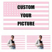 1pc Customized Personalized National Flag Tapestry, Customizable Flag, Can Customize Photos, For Birthday, Wedding, Valentine's Day, Room Decor, Party, Father/Mother's Day, Home Decor, Bedroom Aesthetics, Hanging Fabric For Student Dorm At Start Of School Year - Multicolor - View 1