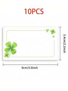 100/20/10pcs Simple White Heart-Shaped Cards, Featuring Love Heart & Clover Patterns, Suitable For Valentine's Day, St. Patrick's Day, Gifts, Greeting Cards, Teacher's Day, Friendship & Love Notes, Blank Birthday Cards, Business Cards, Thank You Cards, Mini Heart-Shaped Cards, Fun Birthday Cards - Multicolor - View 12