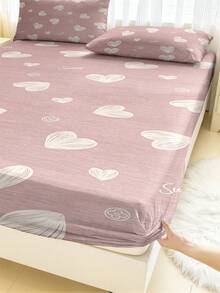 1 件装心形床笠 可爱床笠 甜美床笠 - 彩色 - 查看 9