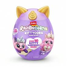 ZURU Rainbocorns Kittycorn Surprise Series 2，毛绒收藏娃娃，惊喜蛋，贴纸包（随机款式） - 彩色 - 查看 9