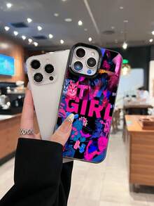 Collage psicodélico de gatos, chicas anime y estampados. Esta elegante funda es compatible con iPhone 17, 16, 15, 14 Pro Max, 13, 12, 11, XR y XS Plus. Fabricada en silicona TPU, ofrece protección contra golpes y caídas, además de una sensación superior. Es un regalo ideal para familiares, amigos y seres queridos, y una opción perfecta para Año Nuevo. - Negro - Ver 1