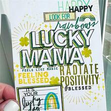 Upper Case Letter Number Words English Clear Stamp Monthly Sentiments Transparent Stamps For DIY Scrapbooking/Photo Album Decor Stamps Valutiation Valentine's Day Gift - Multicolor - View 5