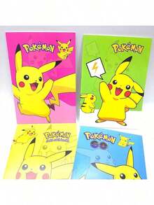 3-In-1 Pikachu Pokemon Blind Box Pen, 1pc Cute Pokemon Cartoon Pattern Notebook With High-Quality Paper, Quick-Drying Retractable Ballpoint Pen, Back To School Stationery Gift