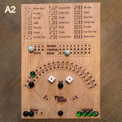 全新现代简约设计棒球骰子棋盘游戏