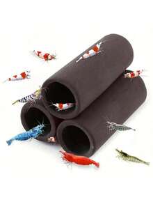 Variety Of Ceramic Fish & Shrimp Tunnel Decorations For Aquarium, Clay Pipe Shrimp Cave, Fish & Shrimp Feeding Tube, Aquarium Decor Hideaway Pipe - A - View 1