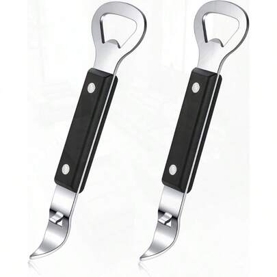 Can Punch Bottle Opener Manual Stainless Steel Can Opener 2 Pack