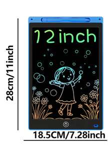 2-Inch Large Screen Electronic Writing Board For Kids, Magic Board, Whiteboard, One-Key Erase Reusable Drawing Tablet With Stylus, Office Planning Board, Durable PVC Design, Creative Learning Tool, Smooth Surface, A Great Gift