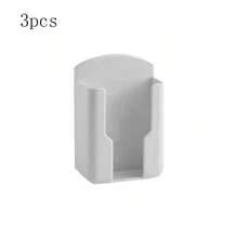 1/3pcs Plastic Wall-Mounted Remote Control Holder - Multifunctional Plastic TV/AC Remote & Office Supply Storage Box, Space-Saving Design, Polished Surface, Easy Installation, Home & Office Organization, Minimalist Appearance, Easy Hardware Setup - Multicolor - View 20