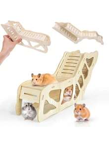 Đường hầm cho chuột hamster, chỗ ẩn náu cho chuột hamster, thang leo cho chuột hamster, có thể chôn trong lót chuồng hoặc nối với thức ăn cho chuột hamster, đồ dùng cho chuột hamster, phụ kiện chuồng chuột hamster - Nhiều màu - Xem 11
