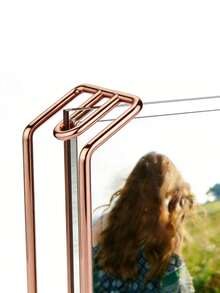 1 Gold Acrylic Photo Frame 4x6 5x7 6x8 - Double-Sided Metal Stand For Desk & Office - L-shaped Photo Frame - View 8