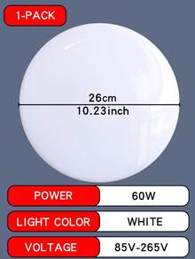 高亮度LED灯泡 E27 30W 40W 60W 85-220V 室内LED灯泡，适用于家庭照明、客厅，低能耗LED灯泡，日光白 - 白色 - 查看 11
