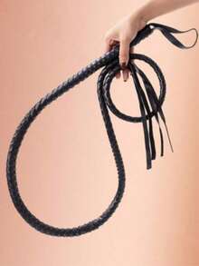 2条西部农场牛仔鞭 - 黑色皮革牛鞭，万圣节派对用品，圣诞节和新年礼物，马术皮革鞭/训练鞭 - 戶外訓練類 - 查看 5