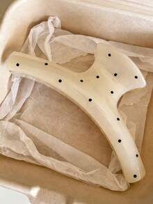 2个/1个女士9厘米/3.54英寸白色和黄色直爪塑料发夹，时尚百搭优雅简约纯色发爪，适合日常、休闲、派对、通勤、海滩、发型设计、化妆、服装配饰，时尚发爪夹，休闲发夹，优雅发夹 - 彩色 - 查看 5