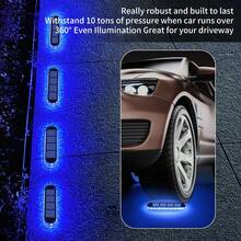 1/2/4/6 Juego de luces lineales para el suelo, luz azul, IP68 resistente al agua, adecuado para jardín, escaleras, garaje, valla, camino, patio, plataforma, muelle y otros lugares al aire libre