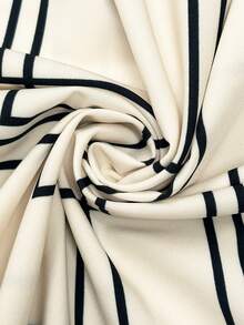 Chân váy chữ A cạp cao thắt eo họa tiết hình học cổ điển, màu mơ thanh lịch, dáng suông tôn dáng, đa năng phù hợp đi làm, hẹn hò, mặc hàng ngày, phong cách thiên niên kỷ, thích hợp cho mùa xuân, mùa hè, đi biển, ngày Valentine. - Màu be - Xem 6