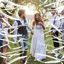 10/20/50pcs White Ribbon Magic Wands, Fairy Wands With Lace, Bells, Suitable For Wedding, Party, Celebration