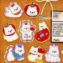 Giấy ghi chú dán hình chú chó Westie hoạt hình dễ thương, 2 tờ/bộ, dùng trang trí sổ kế hoạch học tập, văn phòng phẩm, nhãn dán trang trí tiện dụng. - nhiều màu ngẫu nhiên - Xem 6