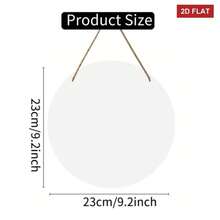 2D Flat White Wildflower Welcome Door Sign -  Floral Wooden Hanging Decoration With "Welcome" Words, 9.2x9.2inch Farmhouse Porch Decoration, Suitable For Indoor/Outdoor, Farmhouse Decoration, Indoor And Outdoor Decoration, Country Decoration, Durable Decoration - 彩色 - 查看 3